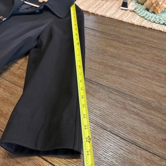 Michael Kors Black Jacket Silver Hardware Classic Pea Coat Womens Size M - Picture 5 of 10